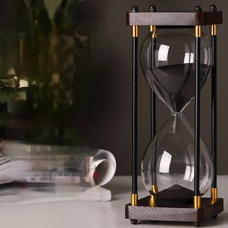 Retro Time Leaking Hourglass Timer Ornaments 30 minutes 60 minutes Anti-fall.