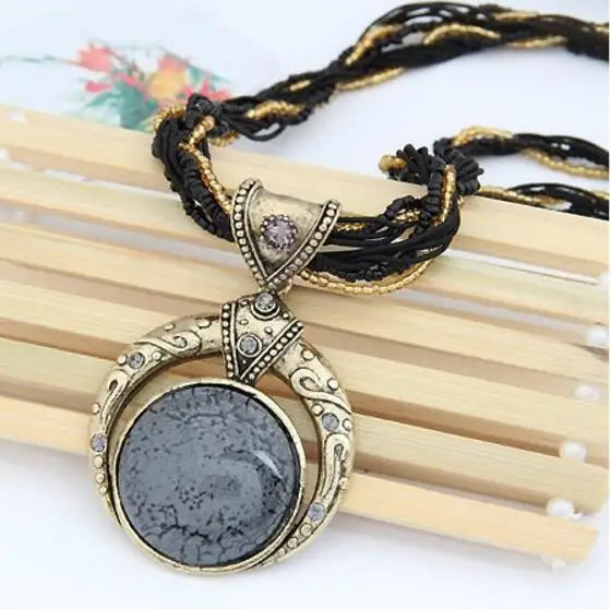 New Vintage Ethnic Necklace Fashion Jewelry Hot Popular Retro Bohemia Style