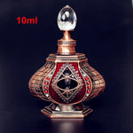 Vintage Metal Perfume Bottles Retro Arab Style Essential Oil Refillable Bottle 10ml