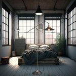 Design Floor Lamps Modern Retro Metal Lustre LED Living Room Standing Light