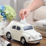 Beetle Car Tissue Box Creative Car Model Tissue Holder Box Resin Beetle Car