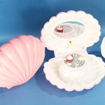 Shell Shape Ballet Girl Music Box With Light Classic Retro Melody Gift