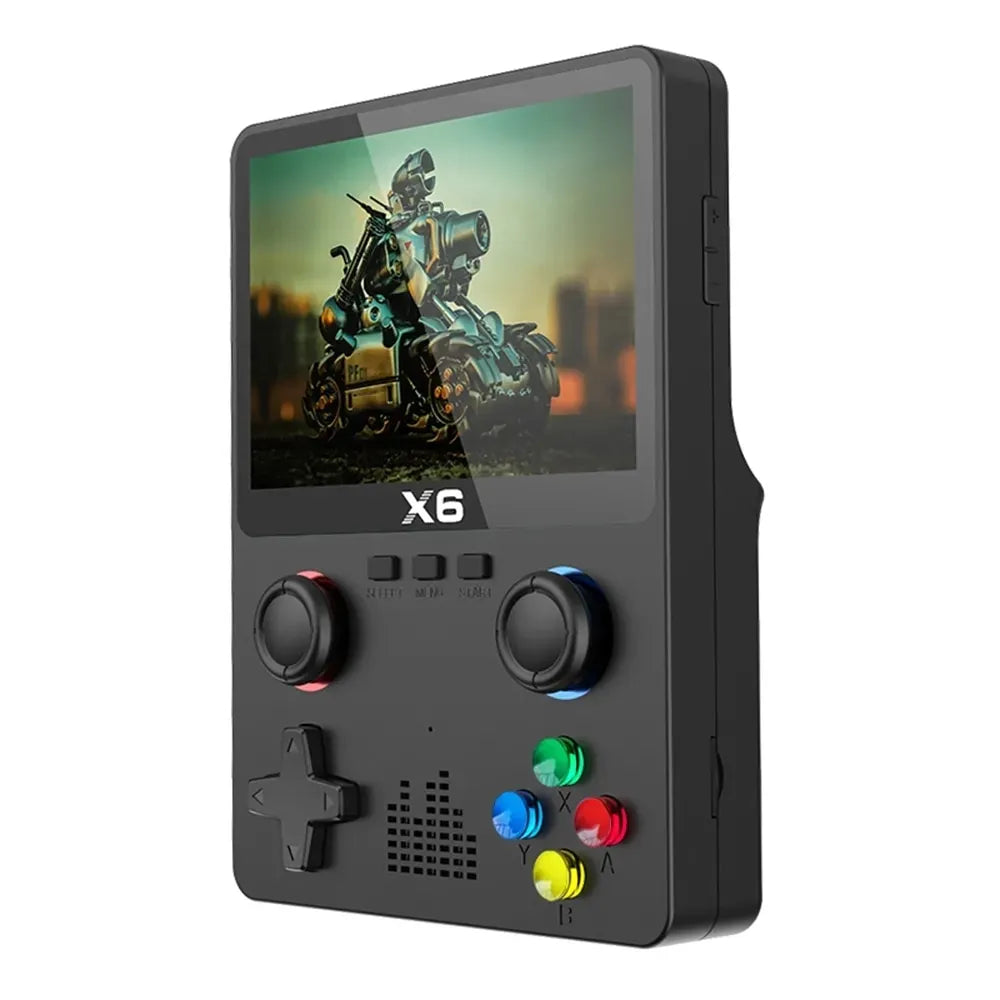 New X6 3.5Inch IPS Screen Handheld Game Player Dual Joystick 11 Simulators GBA Video Game Console