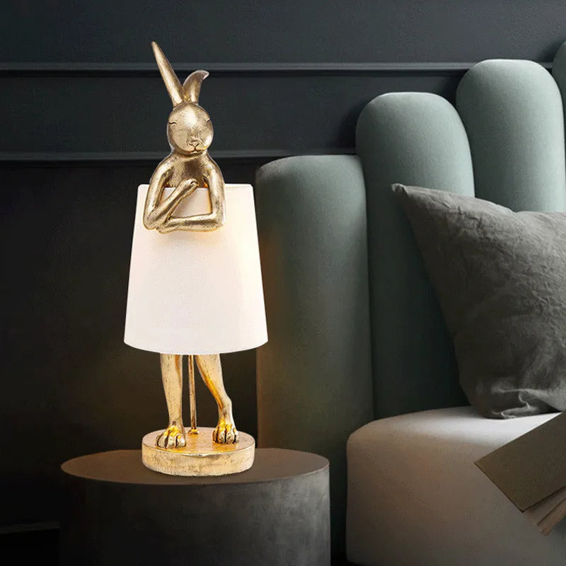 KARE RABBIT Table Lamp Retro Animal Creative Resin Light 40CM & 68CM