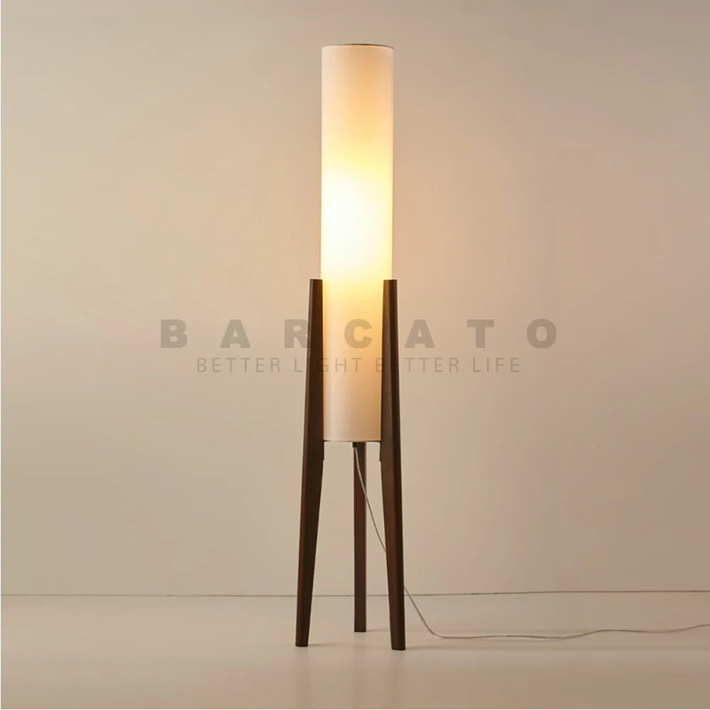 Japanese Retro Wabi-sabi Solid Wood Floor Lamp Study Art Decorative Corner Standing Lamp Living Room Bedroom Cafe E27 Lamp