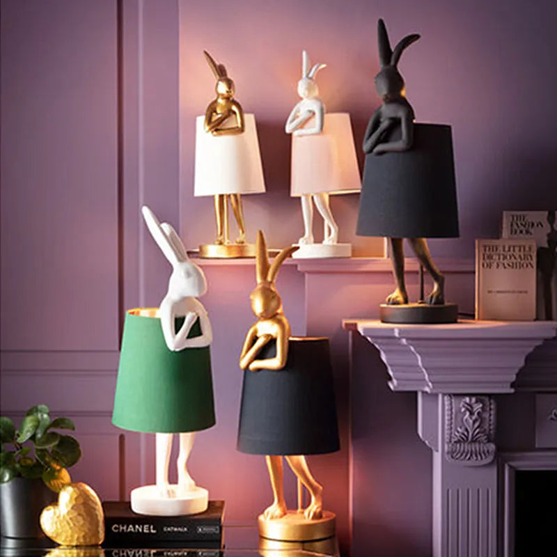 KARE RABBIT Table Lamp Retro Animal Creative Resin Light 40CM & 68CM