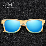 GM Skateboard Wood Bamboo Sunglasses Polarized UV Protection Lens