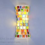 LED Glass Wall Lamp Indoors Bohemia Sconces Lamps Retro, Vintage with Shade.