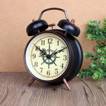 Night Light Alarm Clock European Vintage Retro Metal Alarm Clock