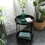 Nordic Simple Iron Double Layer Small Tea/coffee Table