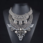 Large Retro Collar Statement Choker Necklace