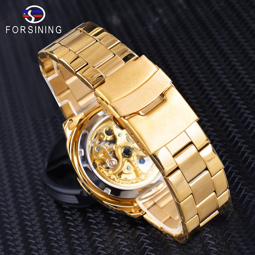 Transparent Retro Automatic Mechanical Skeleton Watch