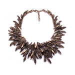 Metal Retro Starburst Statement Choker Necklace