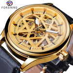 Golden Gear Movement Retro Royal Classic Fashion Mechanical Wrist Watches