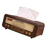 Retro Radio Shape Tissue Paper Box Napkin Storage Box Container