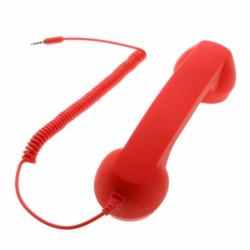 3.5mm Retro Phone Telephone Receivers Cellphone Handset For iPhone/iPad/Samsung PC Portable Classic Headphone