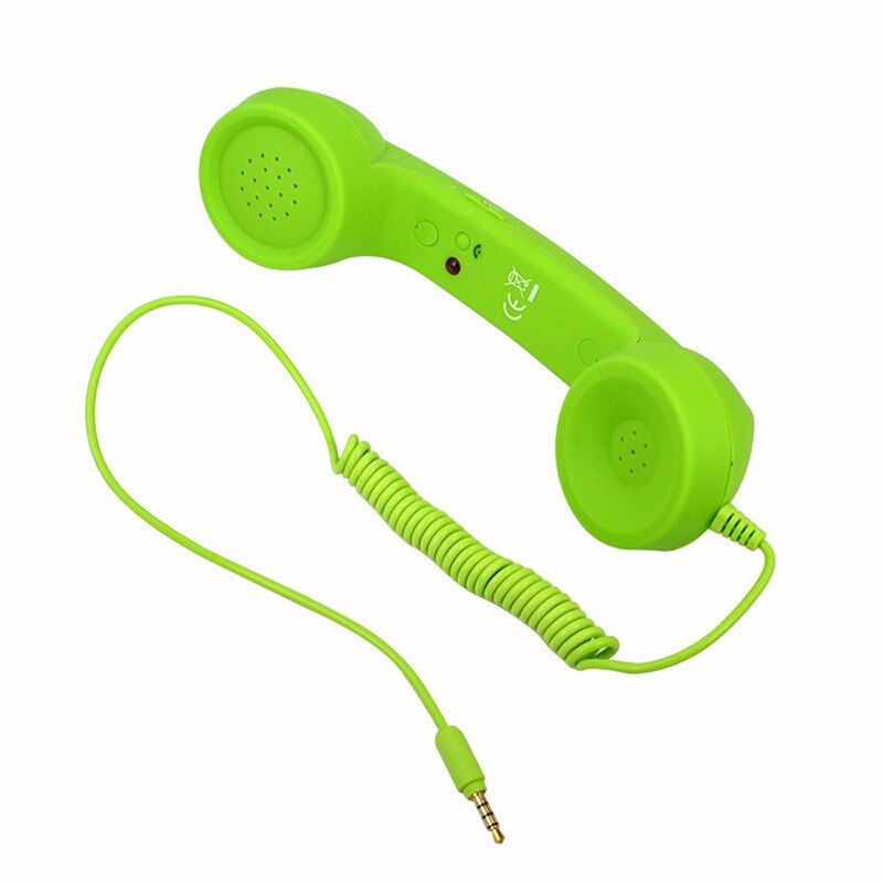 3.5mm Retro Phone Telephone Receivers Cellphone Handset For iPhone/iPad/Samsung PC Portable Classic Headphone