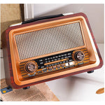 Portable Wooden Retro Radio - Wireless Bluetooth Speakers