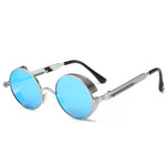 Classic Gothic Steampunk Sunglasses Retro Round Metal Frame Sunglasses UV400