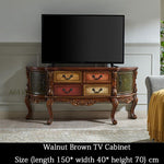 Rustic Retro Painted Living Room Tv Cabinet