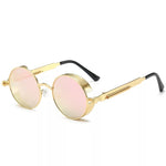 Classic Gothic Steampunk Sunglasses Retro Round Metal Frame Sunglasses UV400