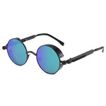 Classic Gothic Steampunk Sunglasses Retro Round Metal Frame Sunglasses UV400