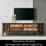 Rustic Retro Painted Living Room Tv Cabinet