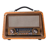 Portable Wooden Retro Radio - Wireless Bluetooth Speakers