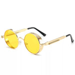 Classic Gothic Steampunk Sunglasses Retro Round Metal Frame Sunglasses UV400