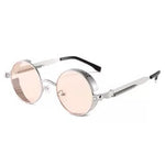 Classic Gothic Steampunk Sunglasses Retro Round Metal Frame Sunglasses UV400