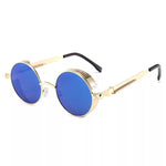 Classic Gothic Steampunk Sunglasses Retro Round Metal Frame Sunglasses UV400