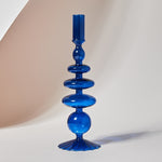 Candlesticks Holders Retro Glass Classic