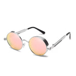 Classic Gothic Steampunk Sunglasses Retro Round Metal Frame Sunglasses UV400